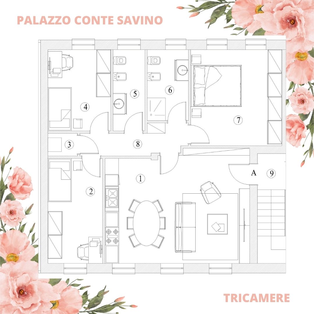 Palazzo Conte Savino – Tricamere Piano Terra