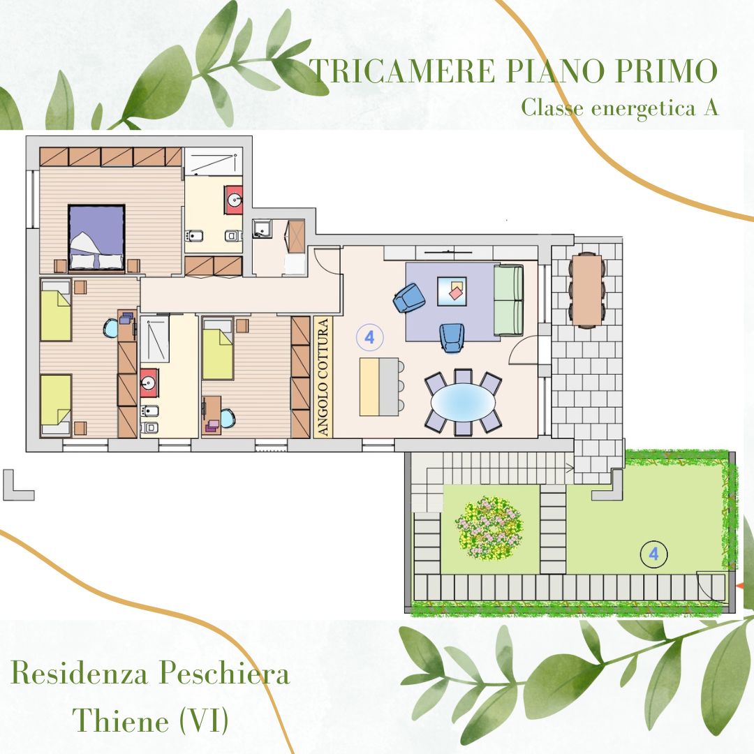 Residenza Peschiera – Tricamere Piano Primo